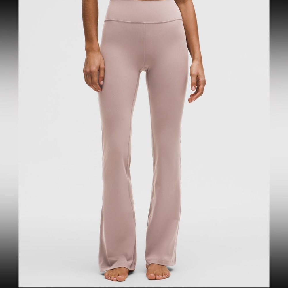 Lululemon Groove Nulu High-Rised Flare Pant Ashen Rose - Picture 6 of 7